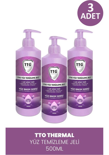 Tto Yüz Temizleme Jeli 500 ml 3 Adet
