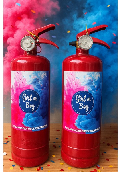 Cinsiyet Belirleme Tüpü - Gender Reveal Partisi Tüpü Mavi Renk