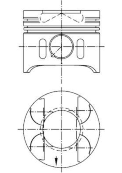 41014620 Piston - Segman 0,50MM (OM611, OM612, OM613, Euro 3, 88,50MM) W203 00-07 W210 98-02