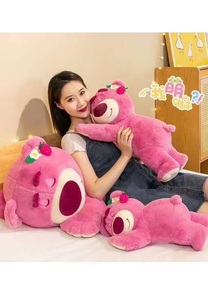 Çilek Ayı Peluş Oyuncak Bebek Uyku Yastığı Bebek Kız Doğum Günü Hediyesi (Yurt Dışından)