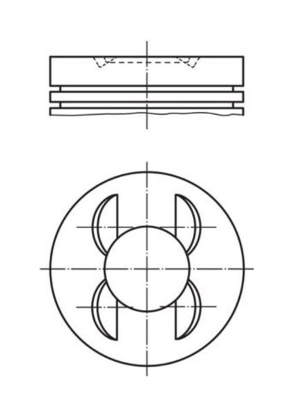Mahle 028PI00153002 -Knecht-Behr 028PI001530 Piston Complete 80 mm Vw 0