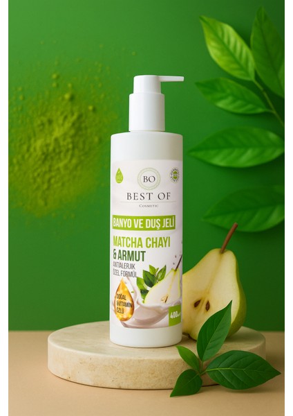 Nemlendirici Matcha Çayı ve Armut Duş Jeli 400 ml fiyatları