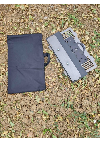 Çift Izgaralı 2mm Katlanır Mangal. Fermuarlı Çantalı Pratik Mangal fiyatları