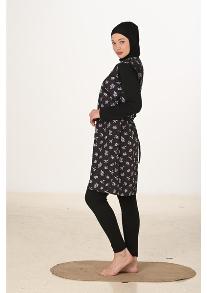 Tam Kapalı Paraşüt Kumaş Tesettür Mayo 3441 indirimleri