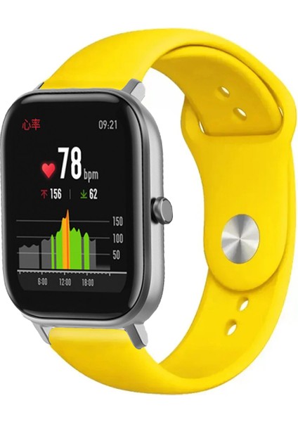 Amazfit Gts / Gts 2 Akıllı Saat Uyumlu Spor Silikon Kordon