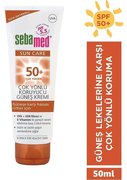 Asfstore Sebamed Sun Care Çok Yönlü Güneş Kremi SPF50 50 ml