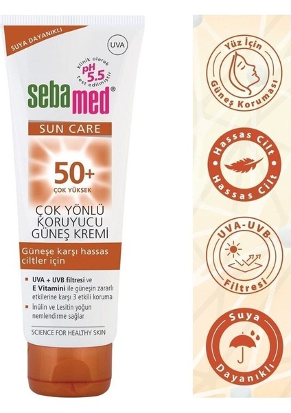 Asfstore Sebamed Sun Care Çok Yönlü Güneş Kremi SPF50 50 ml indirimleri