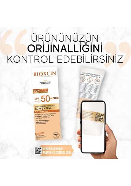 Sun Care Güneş Krem Renkli Yüksek Korumalı Kuru & Normal Ciltler Için SPF50+ 50 ml