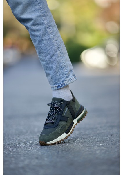 Cranch Model Kombinasyonlu Deri Sneaker Ayakkabı