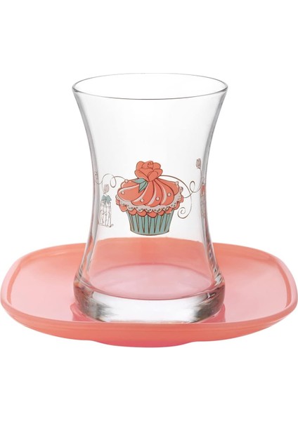 Cupcake 12'li Çay Seti