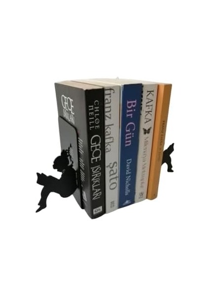 Dekoratif Kitap Okuyan Kız Figürlü Metal Kitap Tutucu 2'li Paket(Kitap Ayracı Hediyeli). fiyatları