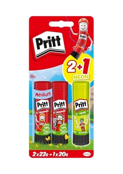 Stick Yapıştırıcı 2X22G + 20G (Neon Sarı) fiyatları