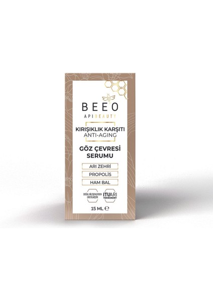 Asfstore Bee'o Up Apibeauty Kırışklık Karşıtı Göz Çevresi Serum 15 ml