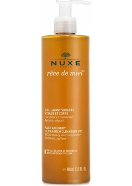 Nuxe Reve De Miel Hassas Ciltler Için Yüz ve Vücut Yıkama Jeli 400 ml