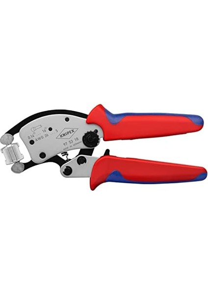 Twistor®16 Döner Kıvırma Başlı Yüksükler Için Kendinden Ayarlı Kıvırma Pensesi, Krom Kaplama, Çok Bileşenli Manşonlu 200 mm 97 53 18 modelleri