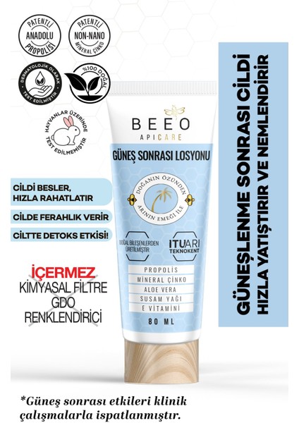 Bee'o Up Apicare Güneş Sonrası Losyonu 80 ml