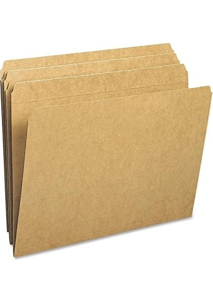 Dosya Klasörü, Güçlendirilmiş Düz Kesim Tab, Mektup Boyutu, Kraft, Kutu Başına 100 (10710) fiyatları