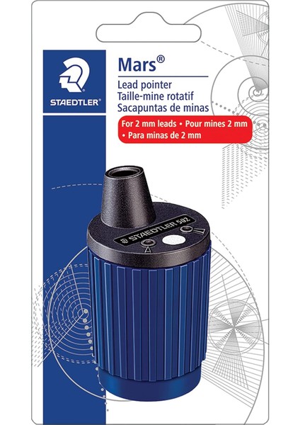 502 Bk A6 Mars Döner Mekanizmalı Uç Açma Aparatı ve Kutusu, 2 mm Uçlar Için, 502BKA6