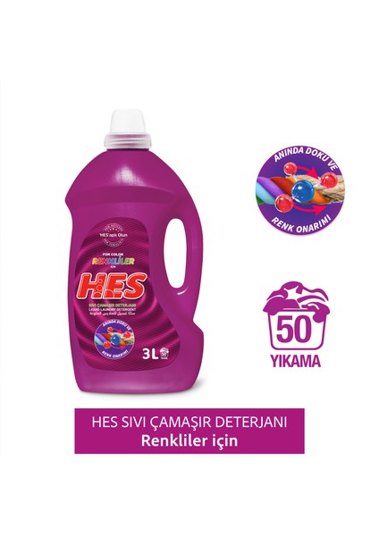 Sıvı Çamaşır Deterjanı Renkliler