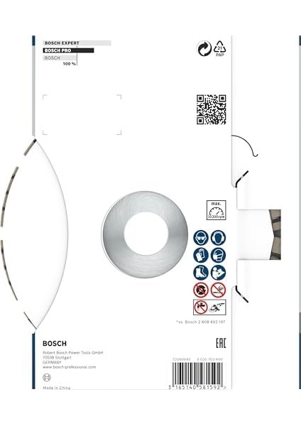 Storemax Elmas Kesme Diski Beton Için En Iyisi, 150 x 22,23 x 2,4 x 12 Mm, 2608602653 modelleri