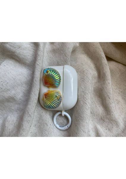 Apple Airpods 3. Nesil Uyumlu 3D Deniz Kabuklu Şeffaf Kopçalı Kılıf fiyatları