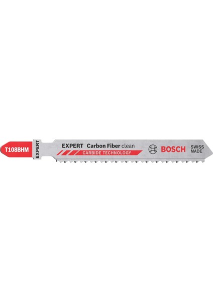 Professional 3x Expert 'carbon Fiber Clean' T 108 Bhm Dekupaj Testere Bıçakları (Fiber Plastik Gfk, Cfk, Fiber Plastik Gfk, Cfk, Uzunluk 92 Mm, Aksesuar Dekupaj Testeresi)
