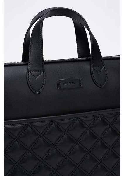 Macbook Air Pro 15" & 16" Inç Laptop Evrak Çantası Siyah Naturel indirimleri