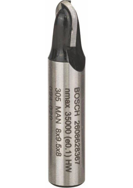 2 608 628 Aksesuarı 367 Oyuklu Freze Ç 8 Mm, R1 4 Mm, Ç 8 Mm, U 9,5 Mm, G 40 mm