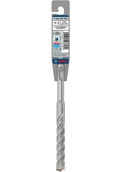 1x Pro Sds Plus-5x Kırıcı Delici Delme Ucu (Donatılı Beton, Beton, Ø 13,00 Mm, Professional Aksesuar Kırıcı Delici)