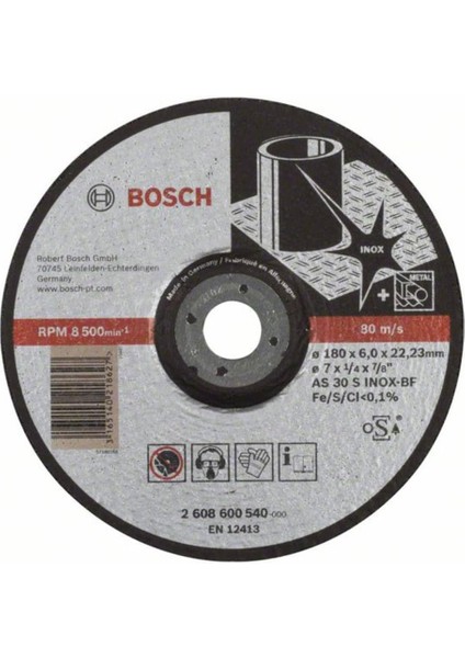 2608600540 Schleifzubehoer Schruppsch. 180 x 6 mm F. Ino x