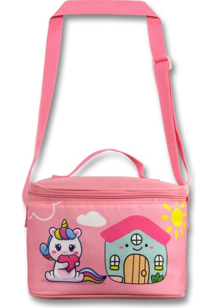 Kız Çocuk Beslenme Çantası (Thermo Isı Yalıtımlı) - Unicorn - Pembe Yeşil - 5052 fiyatları