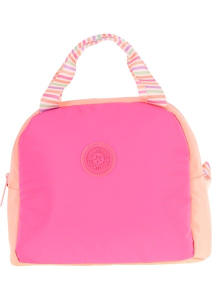 Kız Çocuklarına Özel Pembe Somon Iki Renkli Beslenme Çantası (Isı Yalıtımlı) (K9064) fiyatları