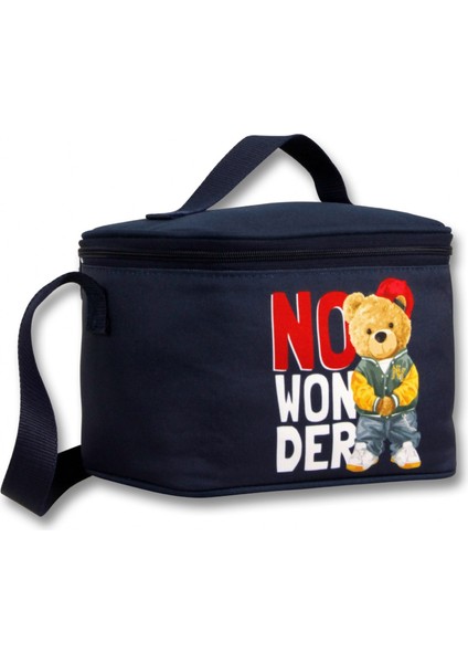 Termoslu/ısı Yalıtımlı Beslenme Çantası - 5034 - Hiphop Ayıcık, Lacivert Beyaz (Erkek Çocuk)