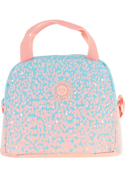 Kız Çocuklarına Özel Somon Turkuaz Nokta Baskılı Beslenme Çantası (Isı Yalıtımlı) (K9080) fiyatları