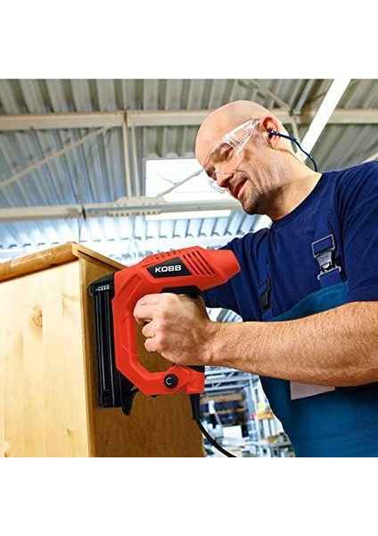 KBZ90 15-25MM Zımba ve 15-32MM Profesyonel Çivi Çakma Makinesi + 3000 Adet Yedek Zımba ve Çivi, Kırmızı/siyah fiyatları