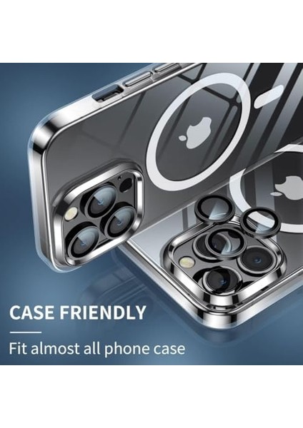 iPhone 14 Pro/iphone 14 Pro Max Safir Premium Kamera Lens Koruyucu, Çizilmez 9h Temperli Cam Kamera Lens Koruyucu Metal Lens Aksesuarlar Kolay Kurulum (Siyah) fiyatları
