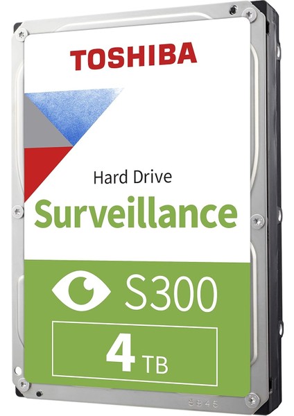 4tb S300 Internal HDD - 3,5 Inç Sata-3 256MB Cache 6gb/sn Dahili Sabit Sürücü 7/24 Güvenlik Diski (HDWT840UZSVA)