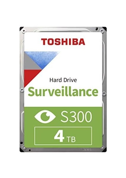 4tb S300 Internal HDD - 3,5 Inç Sata-3 256MB Cache 6gb/sn Dahili Sabit Sürücü 7/24 Güvenlik Diski (HDWT840UZSVA)