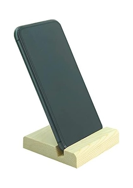 CT8008 Telefon Standı Masaüstü Ahşap Kaymaz Taban Pedli (8CMX8CMX1,6CM) Dizi, Film, Video, Görüntülü Sohbet Vb. Için Dik ve Yan Kullanımlı Telefon Tutucu Ahşap Stand fiyatları