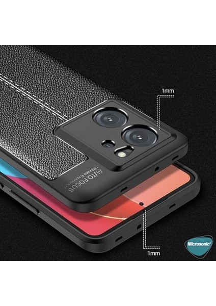 Xiaomi Mi 13T Kılıf Deri Dokulu Silikon Siyah [mi 13T ile Uyumlu Kılıf - Siyah]