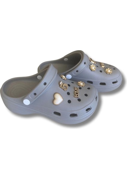 Lovıta Crocs Model Terlik 36-40 Gri