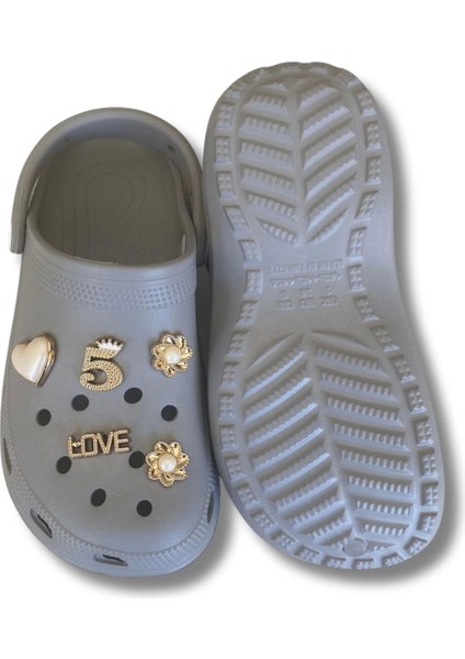 Lovıta Crocs Model Terlik 36-40 Gri