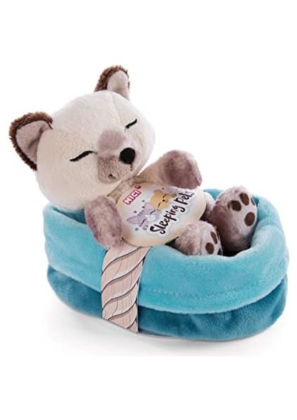 47893 Soft Basket 12 cm - Sleeping Pets Cuddly Toy Siamese Cats For Girls, Boys & Babies - Fluffy Stuffed Cuddle, Play & Sleep With - Cosy Plush Animals, Paws, Beige modelleri