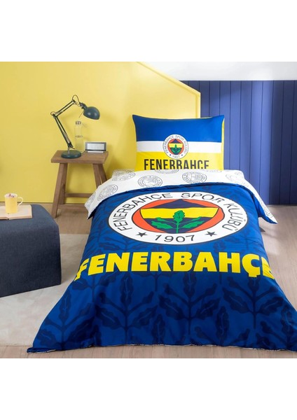 Lisanslı Pamuk Fenerbahçe Palamut Nevresim Takımı Çok Renkli Tek Kişilik