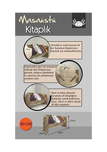Masaüstü Kitaplık Mini Raf Masaüstü Kitap Düzenleyici (30CM) fiyatları