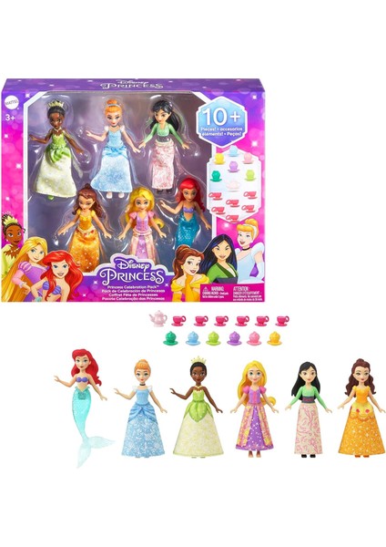 Princess Prenses Bebekleri 6nanlı Set, Princess, Çok Renkli