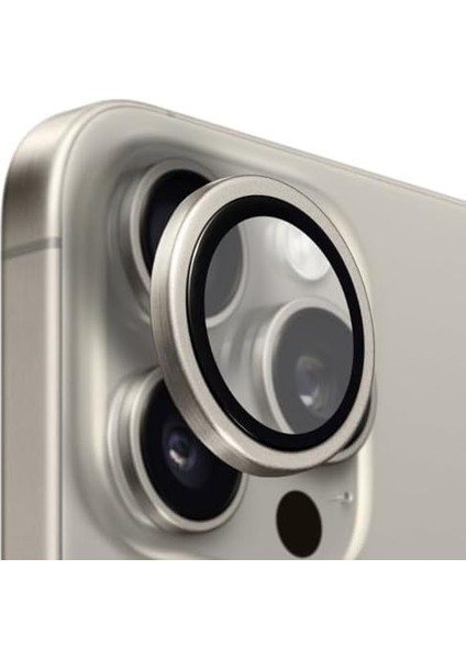 Labs iPhone 15 Pro Max / 15 Pro Uyumlu Titanyum Kamera Lens Koruyucu (Natürel Titanyum) fiyatları