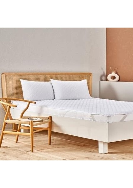 Eco Care Sıvı Geçirmez KAPITONELI%100 Polyester Alez, Beyaz, Tek Kişilik