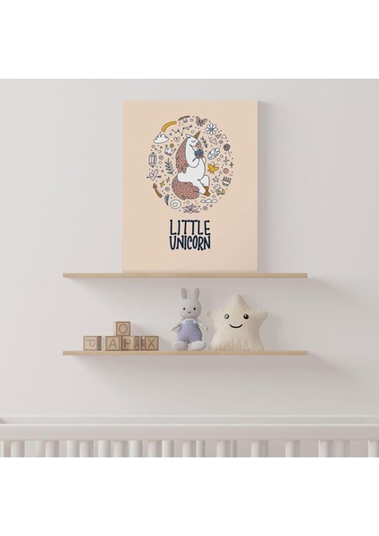 Little Unicorn | Bebek Odasına Özel Kanvas Tablo 30X40 cm