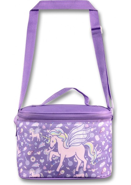 Kız Çocuk Beslenme Çantası (Thermo Isı Yalıtımlı) - Unicorn Pegasus - Lila - 5028 fiyatları